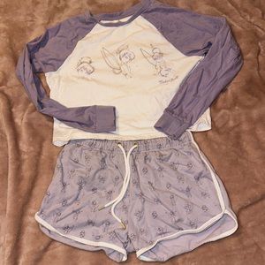 Two piece Tinkerbell pajama set